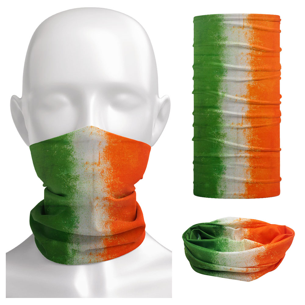 Running Gear Youtube - Ierland Vlag Geprint Gezichtsmasker Bandana Wandelen