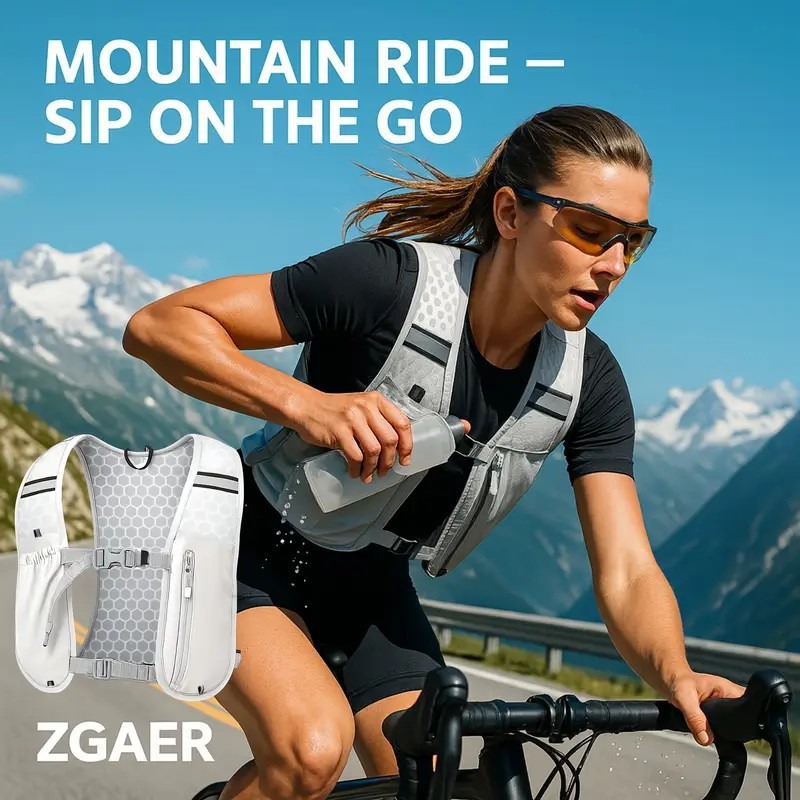 New Gear Running - Nieuwe ultralichte hardloophydratatievestrugzak Marathon Race Sportvestpakket