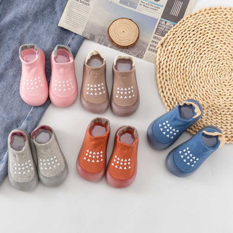 Anti Blister Sock - Babyvloerschoenen Blauw en roze Baby-wandelsokken voor