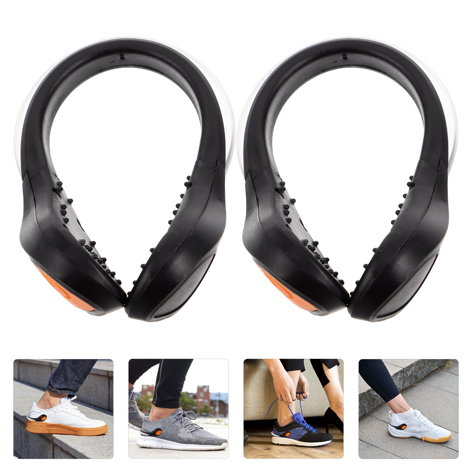 Running Gear Lights - 2 stuks LED-schoenclipverlichting Nachtloopuitrusting Flitsschoenveiligheidsclip Verlichte