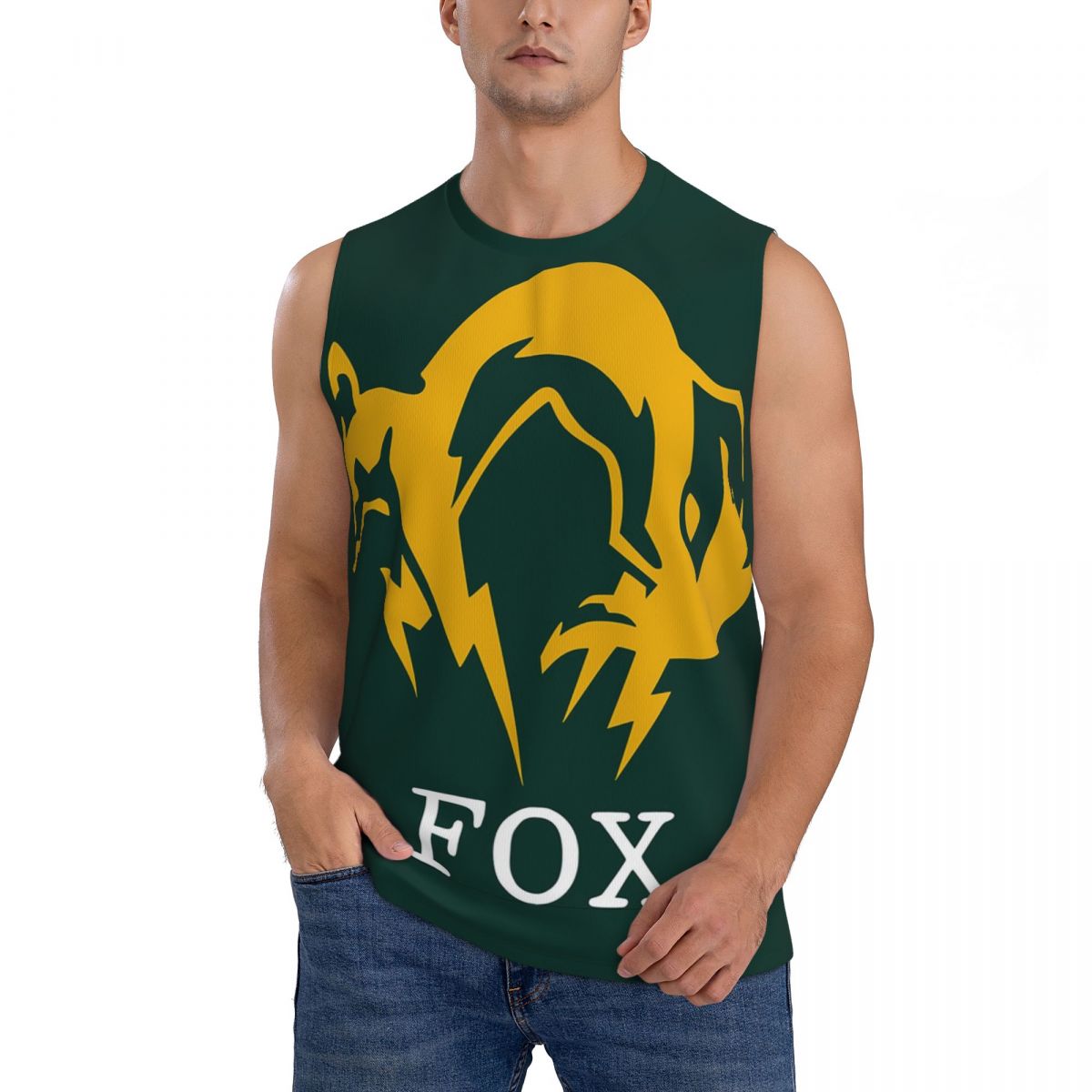 Running Gear Shop - Metal Gear Solid Fox Heren mouwloze