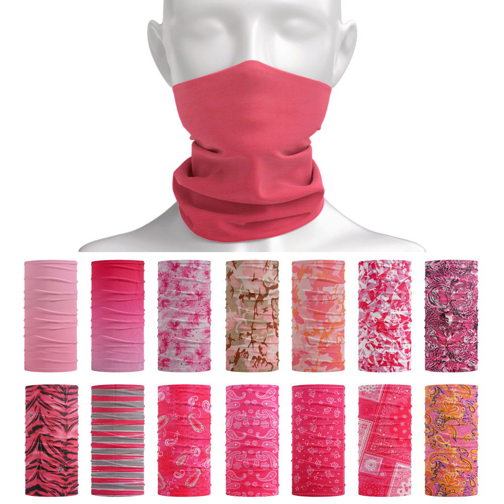 Running Gear Youtube - Roze Naadloze Outdoor Bandana Fietsen Hals