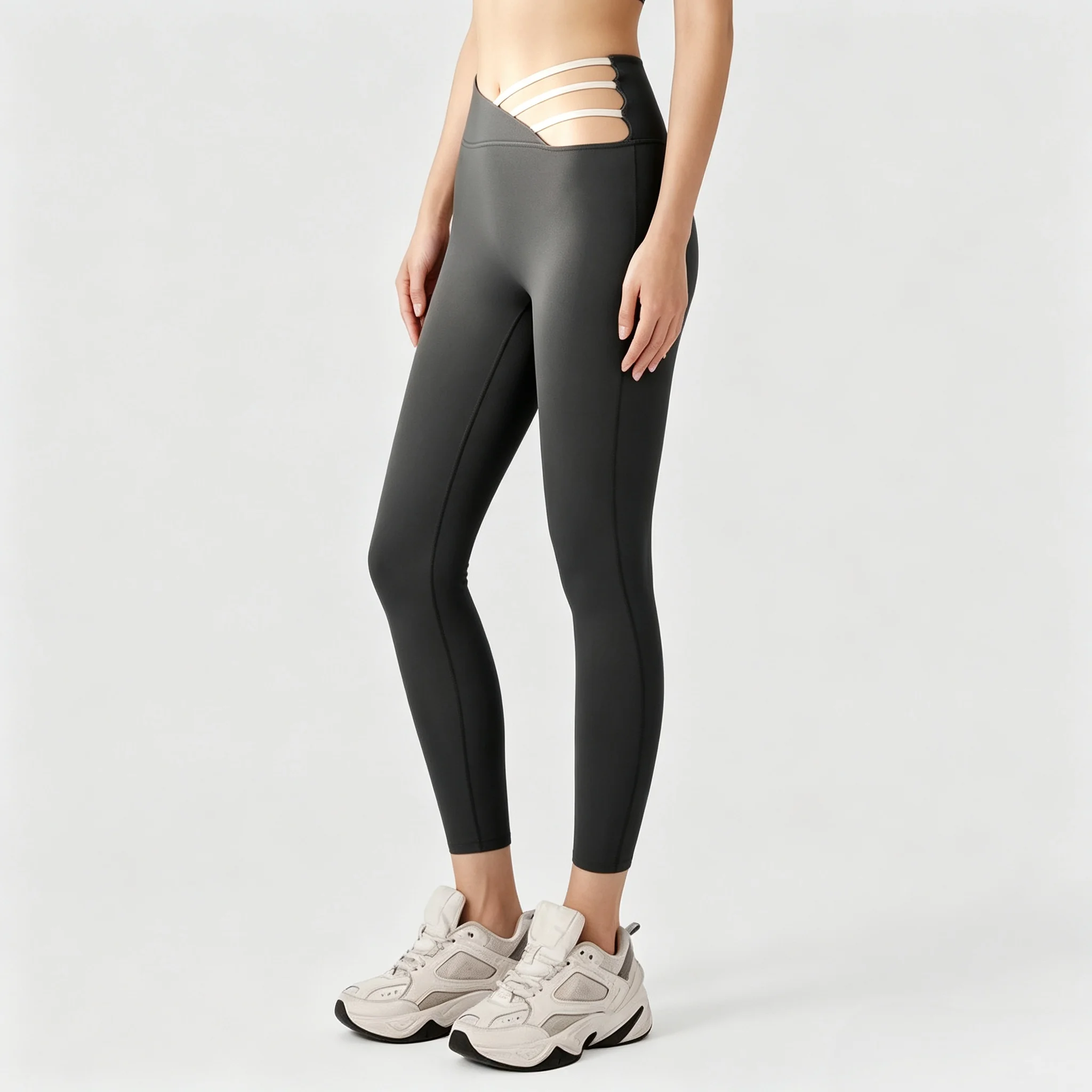 Running Gear Outfit - Dames Hollow Out Ripped Yoga Leggings,