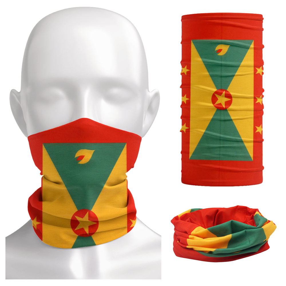 Running Gear Youtube - Grenada Vlag Patroon Gezicht Bandana Mannen
