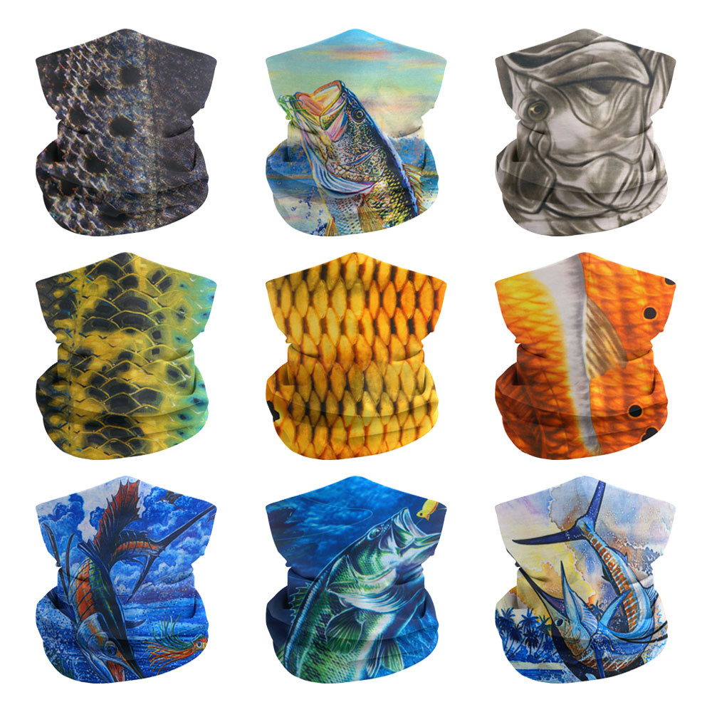 Running Gear Youtube - Vis Schubben Patroon Nek Gaiter Voor