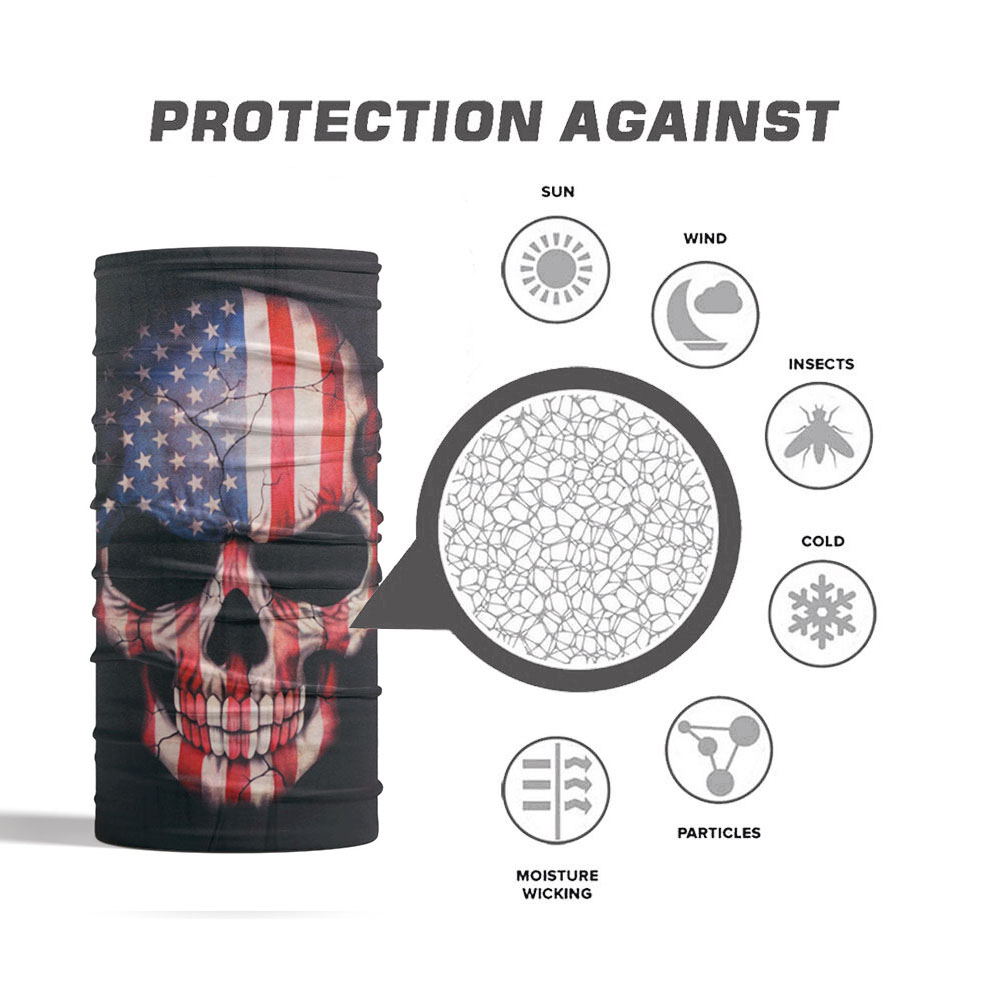Usa Flag Skull Bandana Ademend - Running Gear Youtube recensie en prijs