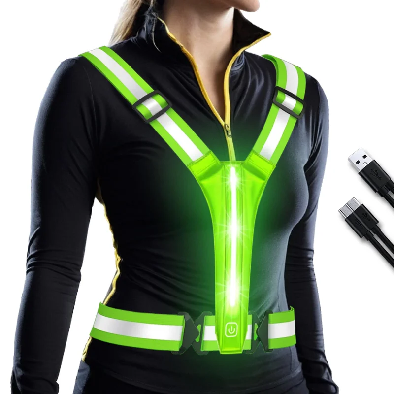 LED reflecterend hardloopvest, - Running Gear Lights recensie en prijs
