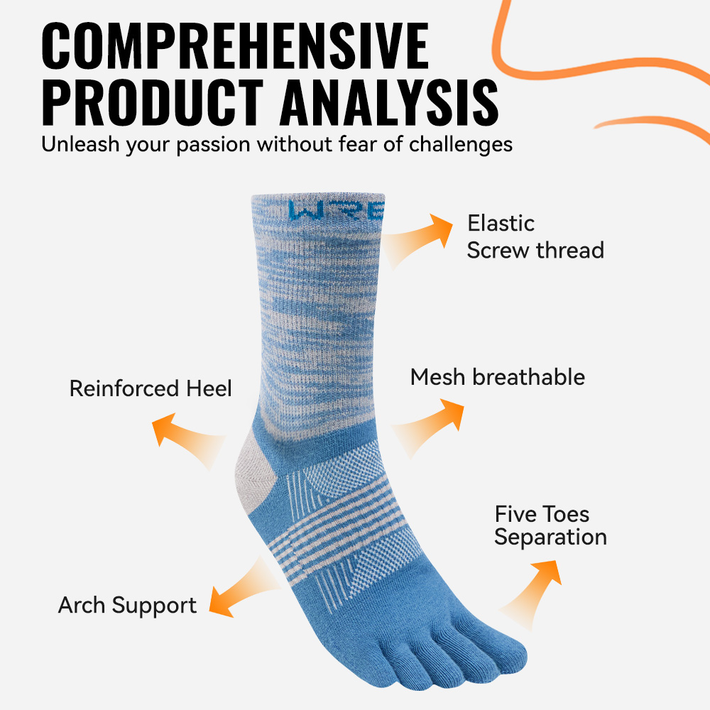 WRELS 1/2/3 Paar Wandelen Teen - Anti Blister Sock recensie en prijs