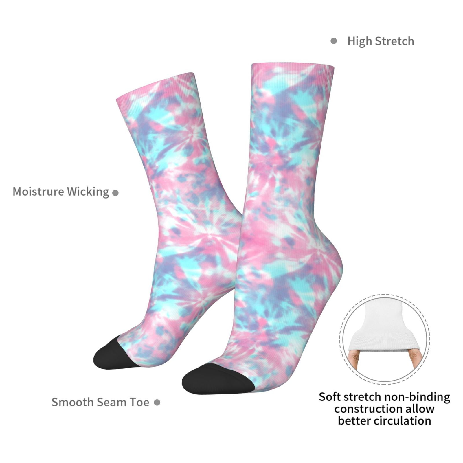 Tie Dye Print Crew Sokken voor - Running Gear Youtube recensie en prijs