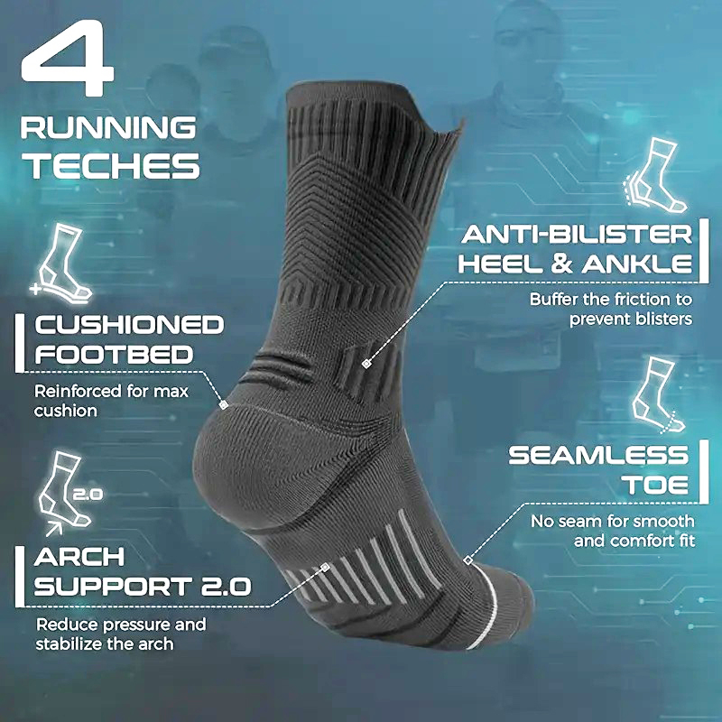 1/5 paar heren handdoekbodem b - Anti Blister Sock recensie en prijs